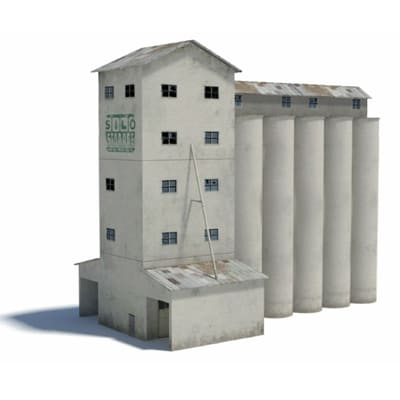 construct printable silos kits for scale railroads