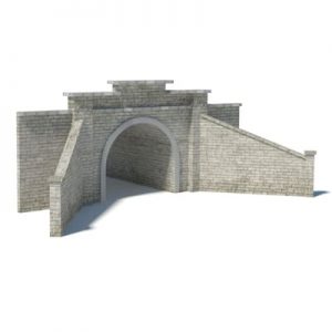 gray brick tunnel portal printable template kits