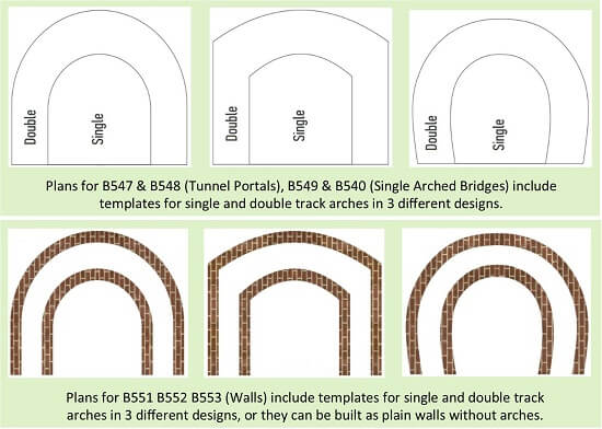 double single track templates