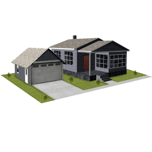 gray brick house templates to download