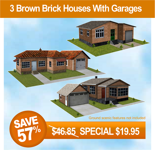 brown-brick-houses-with-garages